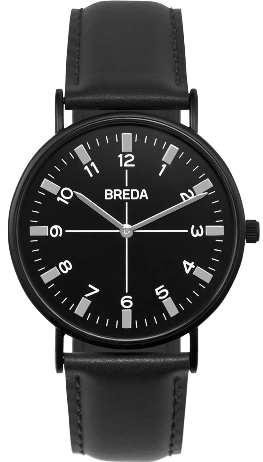 breda analog 皮革 黑色 1646m watches